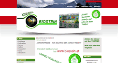 Desktop Screenshot of biostein.at